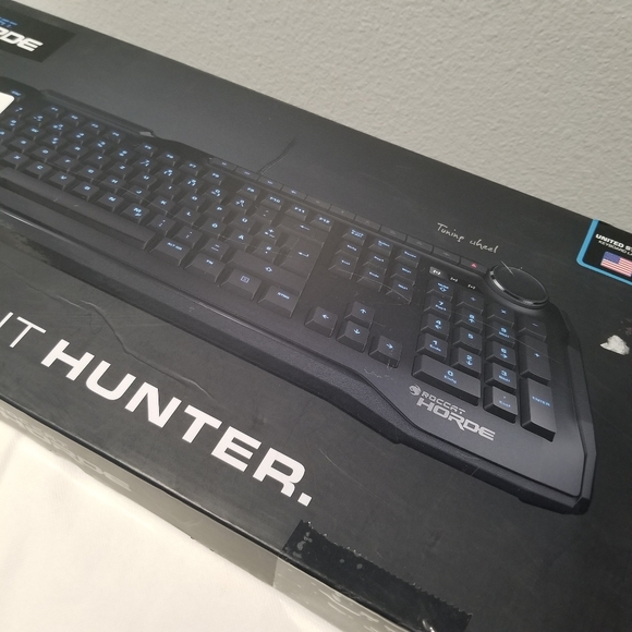 Roccat Horde Silent Hunter Gaming Keyboard NEW Open box - Picture 1 of 8